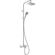 Hansgrohe VERNIS SHAPE Showerpipe 230 1jet mit Thermostat Wanne Hansgrohe CHROME