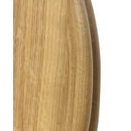 Rose Collection Sedile quercia massello L36,5xD41 con cerniera Cromo