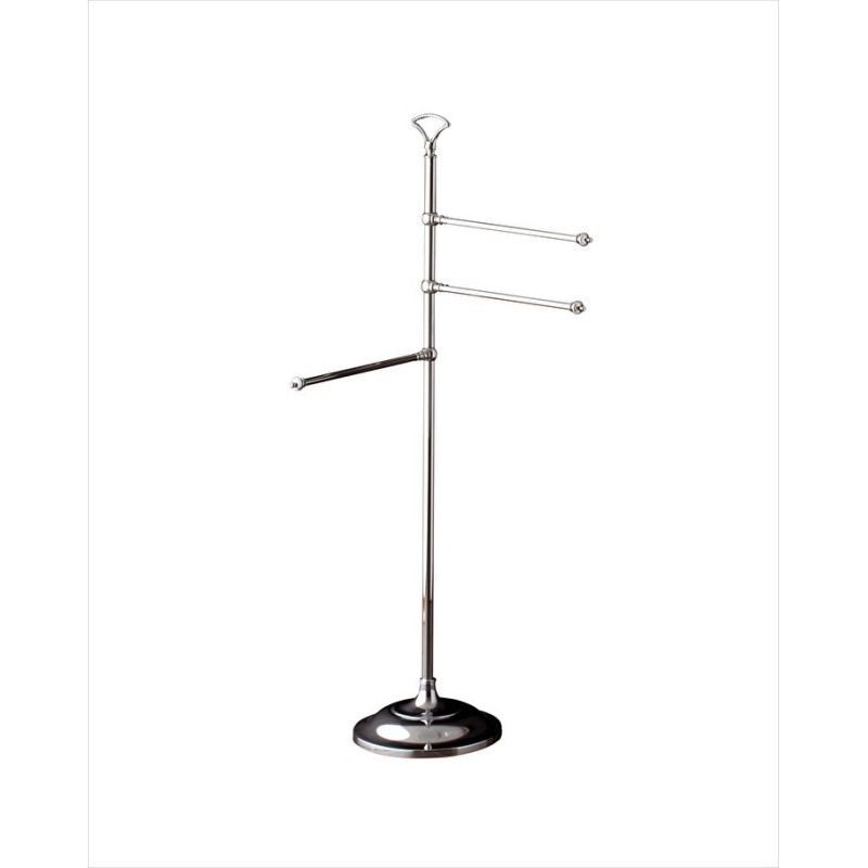 Single Towel holder on pedestal L50,2xH111,5xD26 with Chrome finish DEVON&DEVON - 1