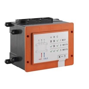 HI-FI Compact Externe Teile für Einfunktions-Thermostatmischer, mit GESSI ON-OFF-Tasten