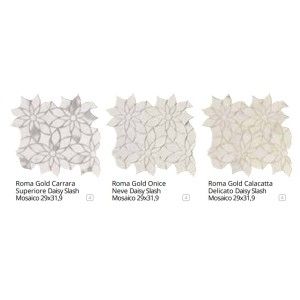 ROMA GOLD CALACATTA DELICATO DAISY MOSAICO 29X31,9 - fQKW Fap Ceramiche FAP CERAMICHE - 1