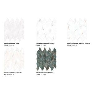 Omnia Mosaico Gemma Macchia Vecchia Levigato 32x37 - CERDOMUS 89740