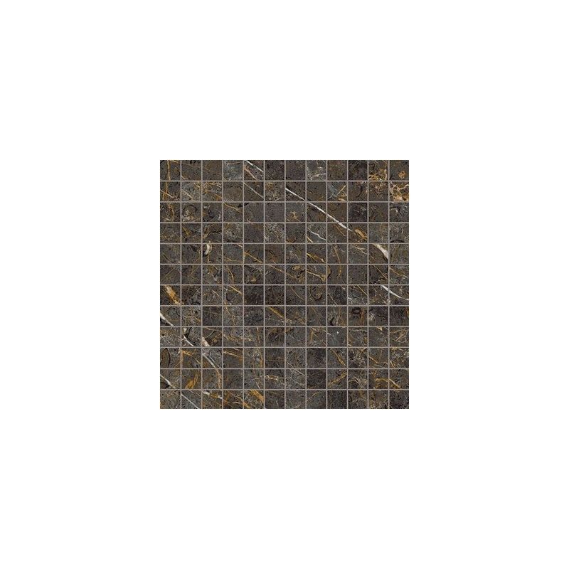 AESTHETICA MARRONE GRIGIO Mosaico 30x30 Liscio  Rettificato  - LA FAENZA MK.AE GOL6 LP_M LA FAENZA - 1