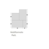 ALL BLACK MODULO 3 FORMATI BIANCO 60X90 - Novabell ALKM833 NOVABELL - 1