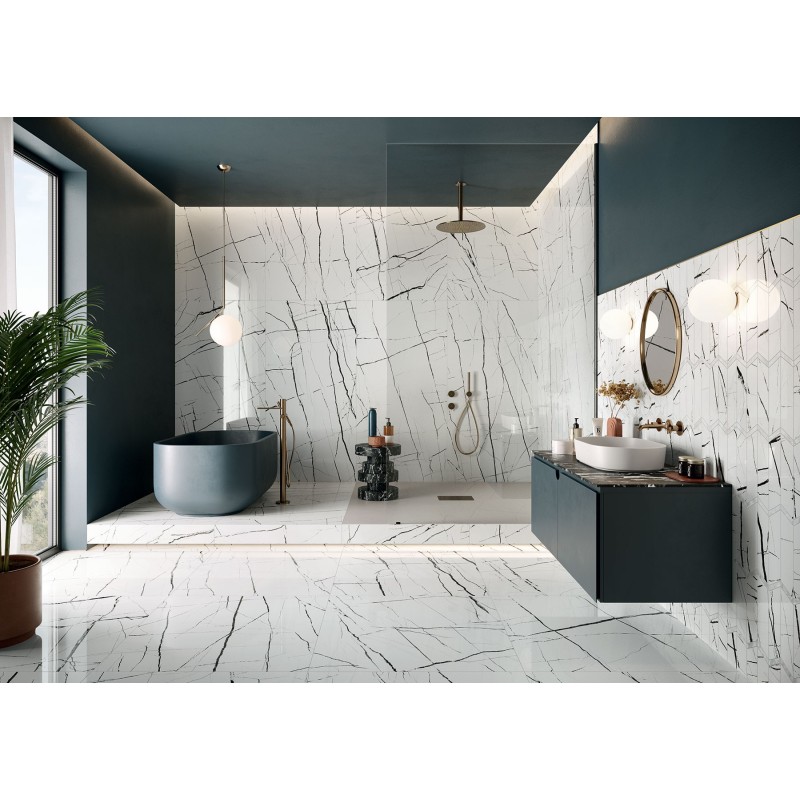 EXTRA SCENIC WHITE POLISHED RECTIFIED  60X120 - Novabell EXT02LR NOVABELL - 1