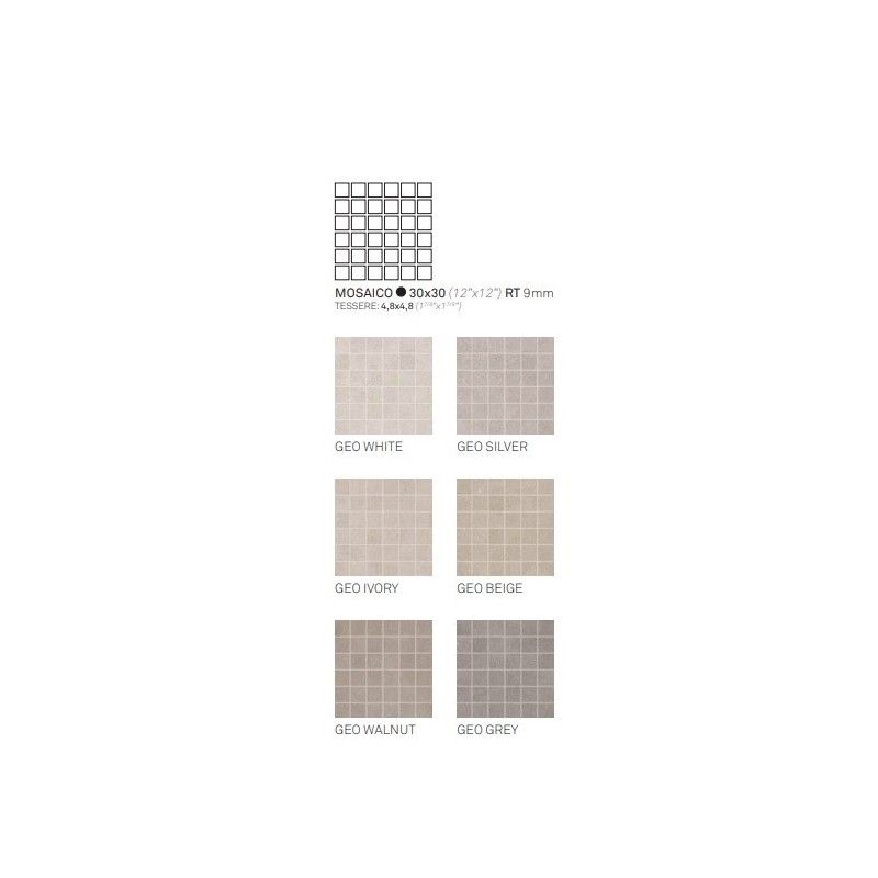 GEO SILVER MOSAICO T5    30X30 ASS - CERAMICHE KEOPE  HJM4 CERAMICHE  KEOPE  - 1