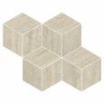 PRESTIGIO TRAVERTINO BEIGE SOFT MOSAICO CUBE RETTIFICATO  30,4x35,2 - REFIN  OO33 REFIN - 1