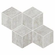 PRESTIGIO TRAVERTINO GRIGIO SOFT MOSAICO CUBE RETTIFICATO  30,4x35,2 - REFIN  OO35 REFIN - 1