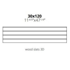 WOODSLATE LIFE NUTMEG WOOD SLATS 3D 30X120 - Cerim 776744 FLORIM CONTEMPORARY DESIGN - 1