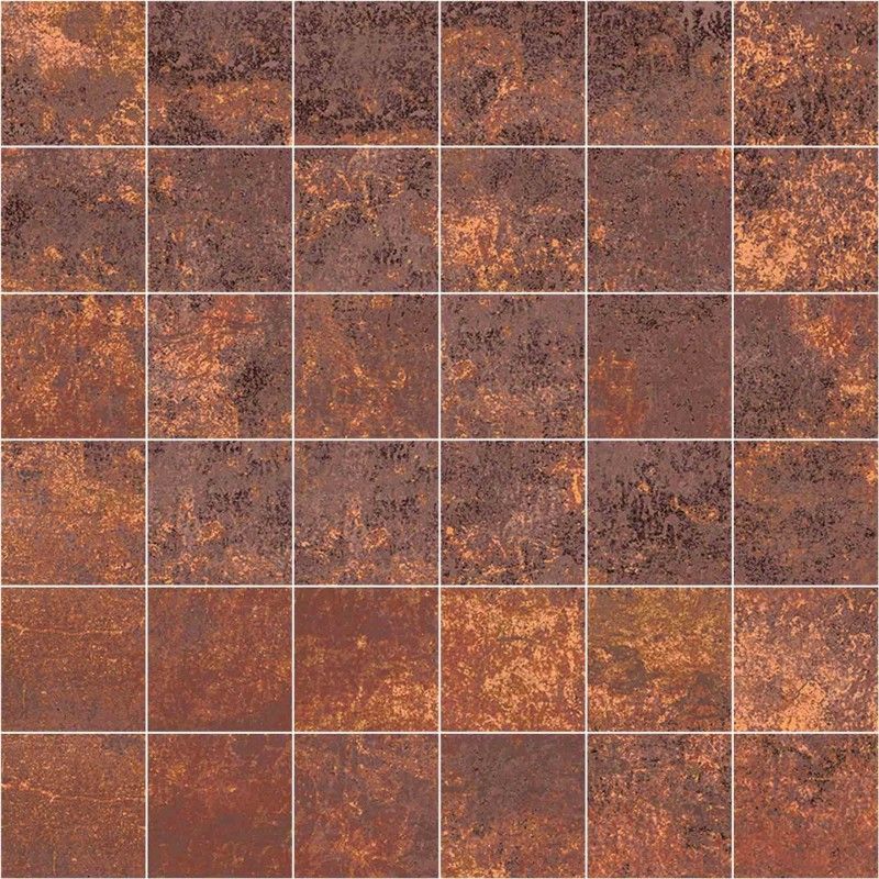 CORTEN COPPER NATURAL MOSAIC 5X5 29,75X29,75 - Apavisa APAVISA - 1