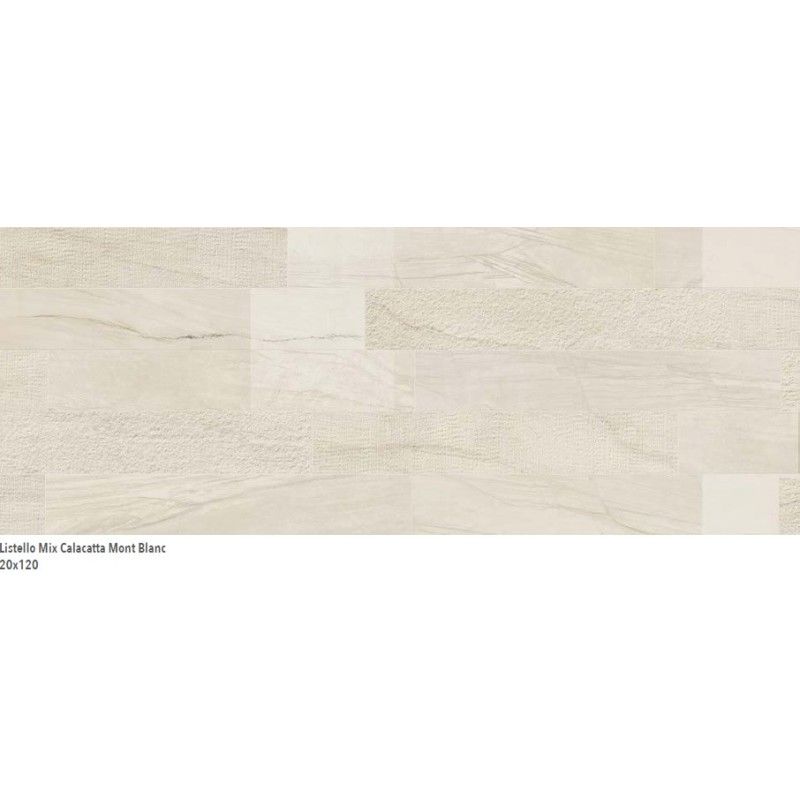 LUX EXPERIENCE CALACATTA MONT BLANC LIST.MIX SQ. 120X20 - ITALGRANITI MW05EAM ITALGRANITI GROUP - 1