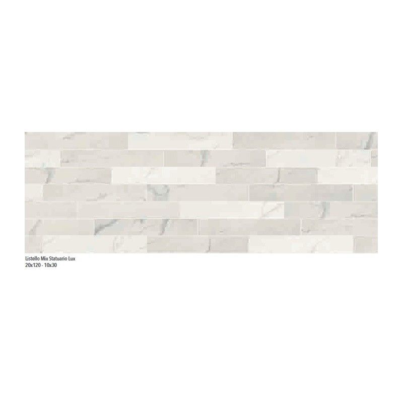 MARBLE EXPERIENCE STATUARIO LUX LIST.MIX SQ.120X20 - ITALGRANITI MB01EAM ITALGRANITI GROUP - 1