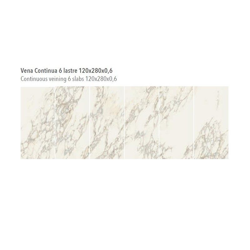 MARBLE EXPERIENCE CALACATTA GOLD VC LAPPED SQ. 6MM 120X280 - ITALGRANITI MBV2XPL ITALGRANITI GROUP - 1