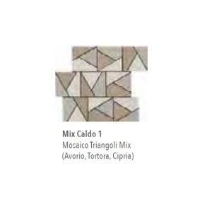 NUANCES MOSAIQUE TRIANGOLI MIX CALDO 1 30X30 - ITALGRANITI NU00MTGC1 ITALGRANITI GROUP - 1