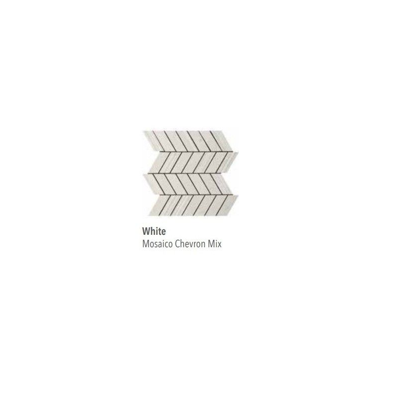 SILVER GR.WHITE MOSAIQUE CHEVRON MIX 30,5X33 - ITALGRANITI SI01MCM ITALGRANITI GROUP - 1