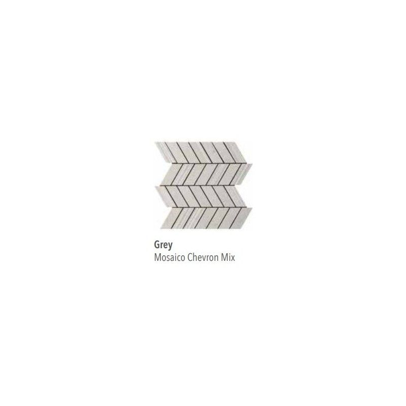 SILVER GR.GREY MOSAIK CHEVRON MIX 30,5X33 - ITALGRANITI SI03MCM ITALGRANITI GROUP - 1