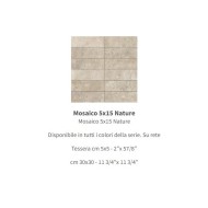 NATURE MOSAICO NATURE CRETA 5X15 30x30 - CASALGRANDE PADANA 13704554 CASALGRANDE PADANA - 1