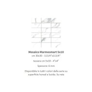 MARMOSMART MOSAICO STATUARIO SMART HONED 5X10 30x30 - CASALGRANDE PADANA 12704754 CASALGRANDE PADANA - 1
