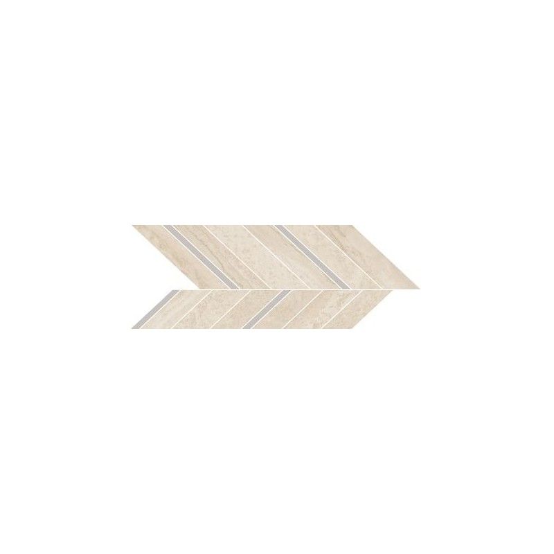 MYSTONE TRAVERTINO NAVONA MOSAICO FRECCIA 19,8X52,21 cm - Marazzi M9Q5