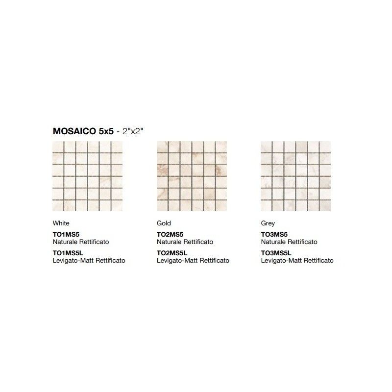 TOUCHSTONE GREY MOSAIQUE 5X5 POLI MATT SQ. - COEM TO3MS5L COEM - 1