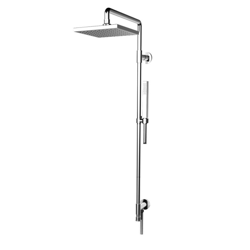 Shower column  with high water connection, diverter, shower head, doccetta Chrome  Bongio 810-Q BONGIO RUBINETTERIE  - 1