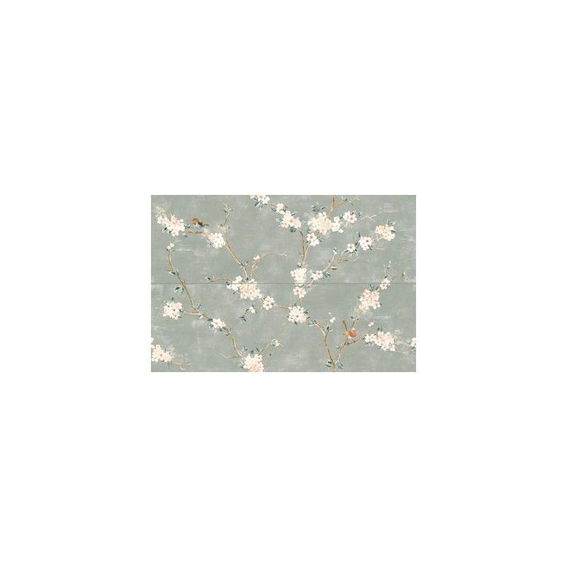 MIXED DECORATION FIORE 40X120 DI PESCO VERDE - RAGNO RC5L RAGNO  - 1