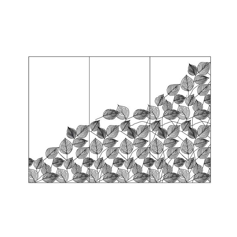 CONCRETE SIGNS GRAPHITE LEAVES 120X250 6MM - GIGACER GIGACER - 1