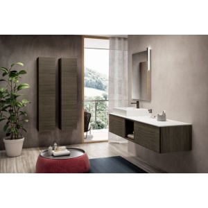 Smart 06 Bathroom Cabinet 967 Coffee Oak GbGroup GB GROUP - 1