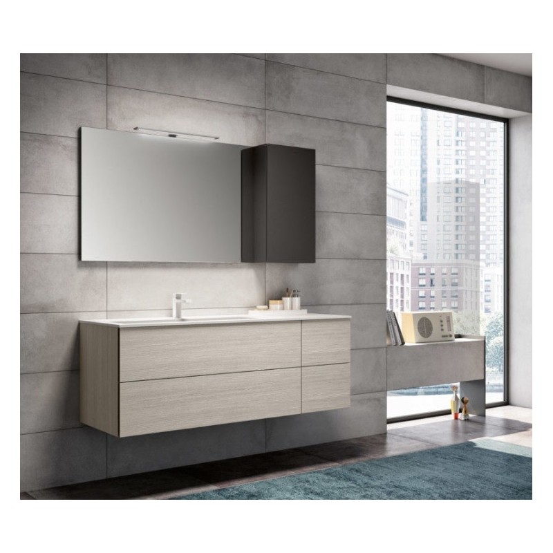 Smart 09 Bathroom Cabinet 969 Silver Oak GbGroup GB GROUP - 1