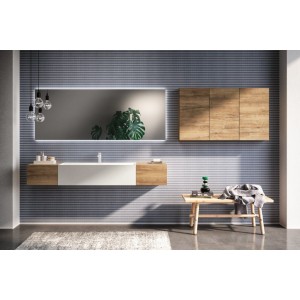 Cubik 05 Bathroom Cabinet 254 Slavonian Oak GbGroup GB GROUP - 1