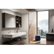 Moon 23 Bathroom Cabinet 967 Coffee Oak GbGroup GB GROUP - 1