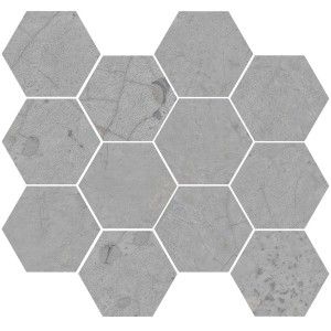 CRACKED GREY NAT MOSAICO HEX 30X28 - CERAMICAS APARICI APARICI CERAMICA - 1