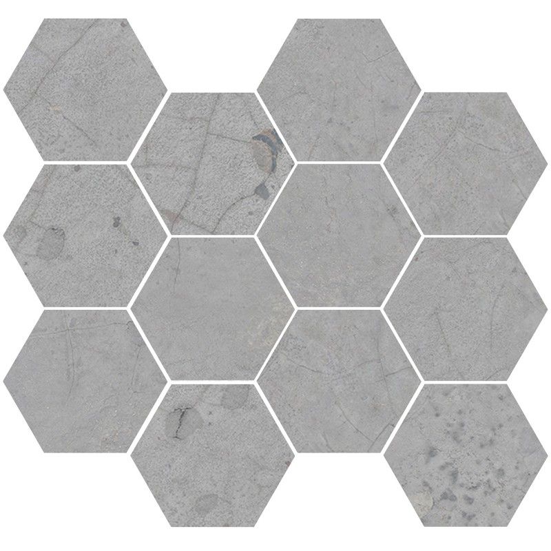 CRACKED GREY NAT MOSAIK HEX 30X28 - CERAMICAS APARICI APARICI CERAMICA - 1