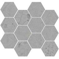 CRACKED GREY NAT MOSAIK HEX 30X28 - CERAMICAS APARICI APARICI CERAMICA - 1