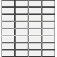 DIN ROSE GLOSSY 3,6X7,4 MOSAIK 30,2x30,2 - MUTINA KGDG78 01 MUTINA - 1