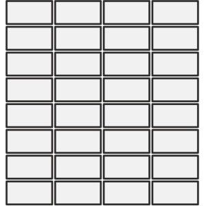 DIN LIGHT BLUE MATT 3,6X7,4 MOSAICO 30,2x30,2 - MUTINA KGDM64 01 MUTINA - 1