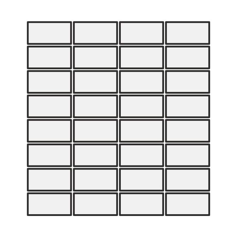 DIN ROSE MATT 3,6X7,4 MOSAIK 30,2x30,2 - MUTINA KGDM68 01 MUTINA - 1