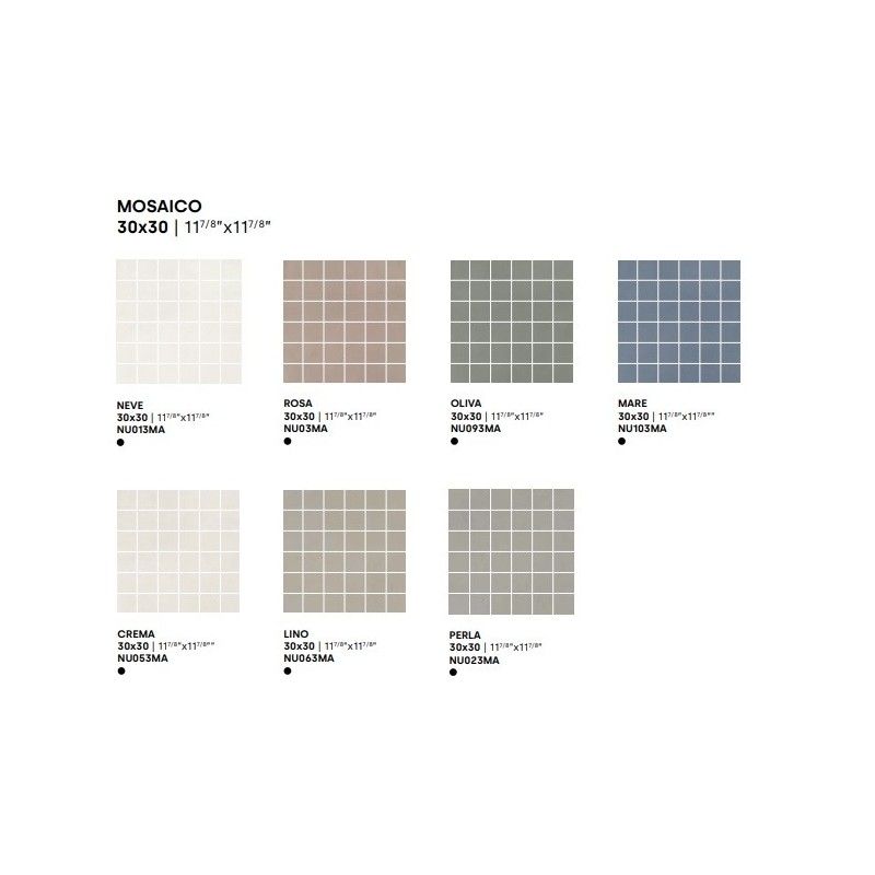 DECORA ROSA MOSAIC A  30X30 - IMPRONTA NU073MA IMPRONTA - 1