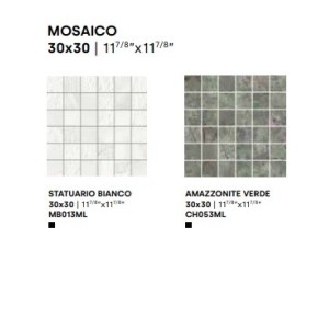 MARMI DI IMPRONTA STATUARIO BIANCO MOSAICO LAPPATO TES.5X5 30X30 - IMPRONTA MB013ML IMPRONTA - 1