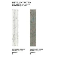 MARMI DI IMPRONTA AMAZZONITE VERDE LISTELLO TRATTO LAPPED 6MM 120X20- IMPRONTA CH05LTL IMPRONTA - 1