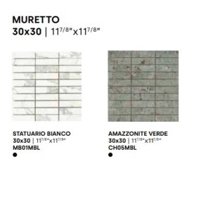 MARMI DI IMPRONTA STATUARIO BIANCO BRICK LAPPED 6MM 30X30 - IMPRONTA MB01MBL IMPRONTA - 1