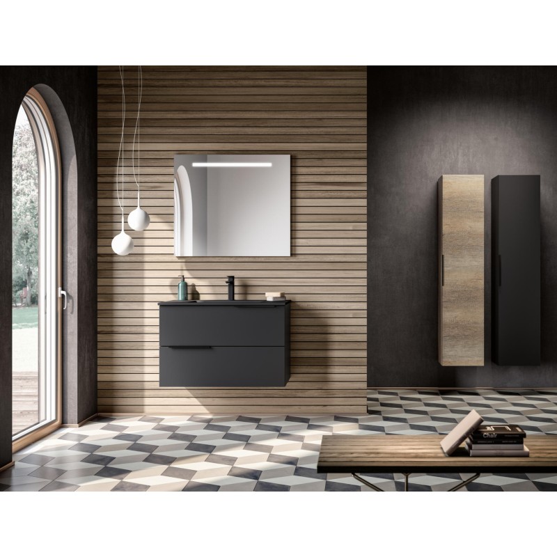 Uniq 07 Mobile Bagno 433 Nero GbGroup