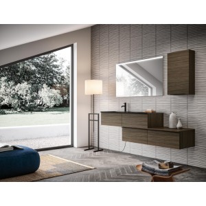 Timeless 01 Badezimmerschrank 967 Kaffee-Eiche GbGroup