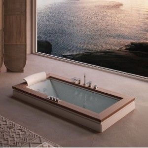 Aura Uno Wood Vasca 180x90 h66cm SX Jacuzzi JACUZZI - 1
