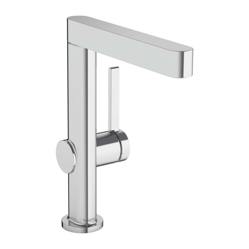 FINORIS Single lever basin mixer 230 with swivel spout and Hansgrohe push-open HANSGROHE - 1
