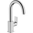 VERNIS SHAPE Single lever basin mixer with adjustable spout and Hansgrohe pull-rod HANSGROHE - 1