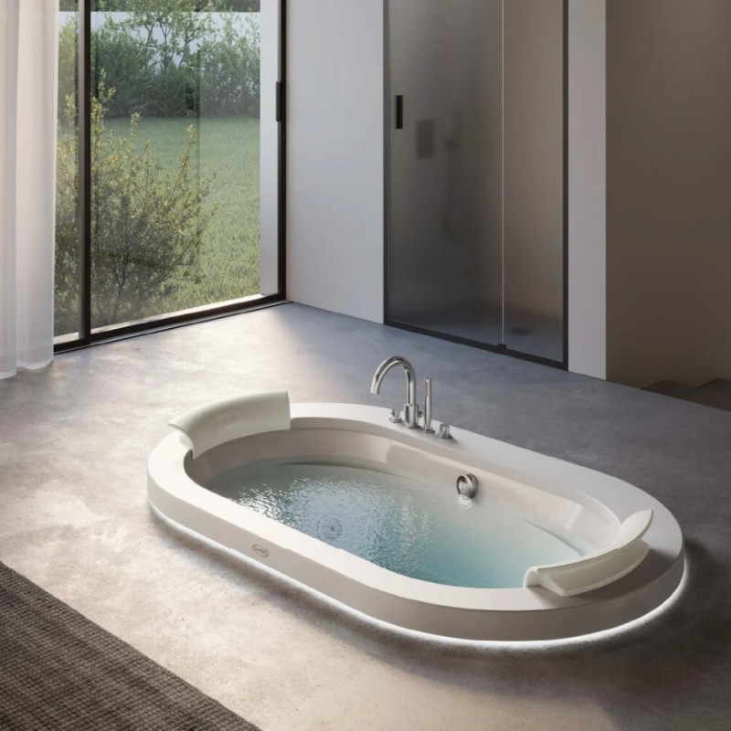 Opalia Corian Bain a remous 195x115 h63cm Jacuzzi