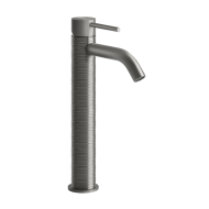 TRAME High basin mixer with short spout without waste with GESSI connection hoses GESSI SPA  - 2