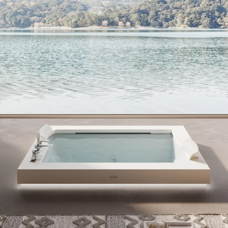 Aura Plus Corian Hydromassagewanne 185x155 h66cm Jacuzzi