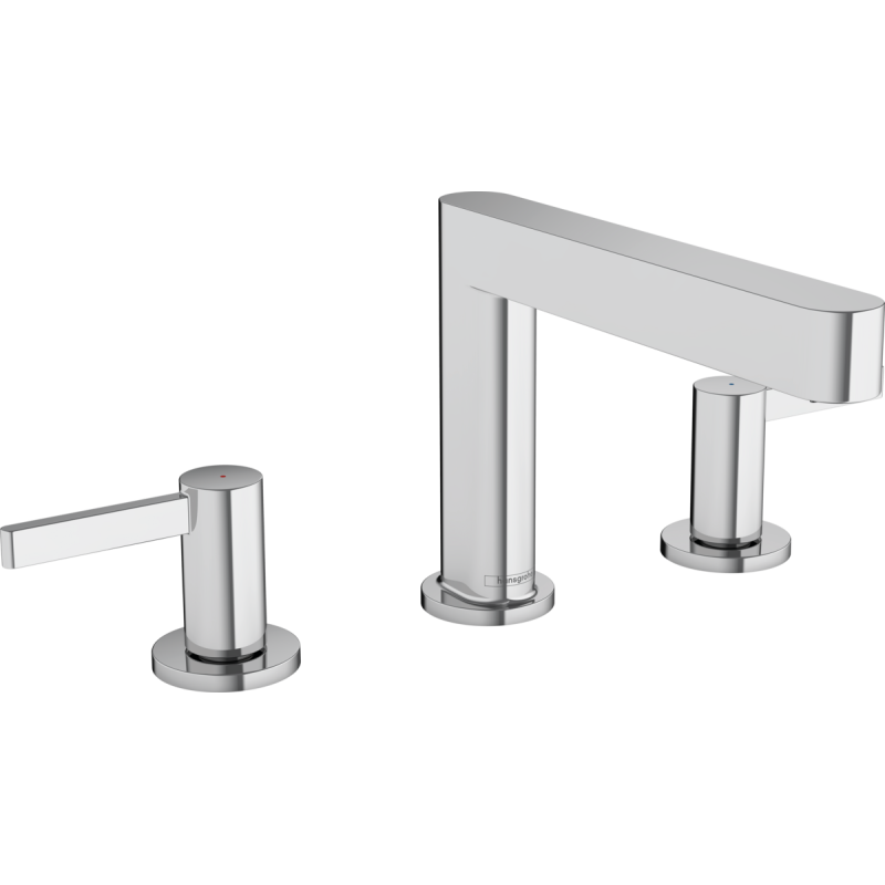 FINORIS 3-Loch Waschtischarmatur 110 mit Hansgrohe Push-Open HANSGROHE - 1